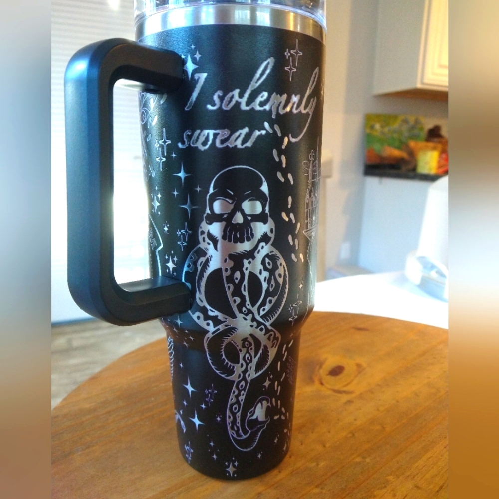 Stanley dupe, Harry Potter engraved 40 oz tumbler with straw, unused.